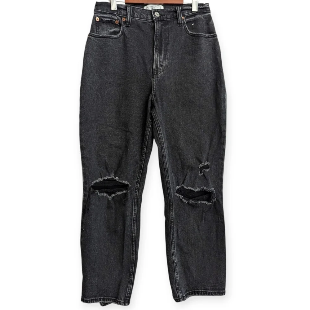 Abercrombie & Fitch the Ankle Straight Ultra High Rise Curve Love Size 27